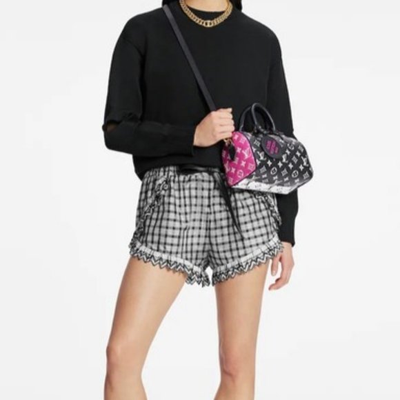✨HOST PICK✨LOUIS VUITTON Speedy Bandouliere 20 Bag Black Pink White✨HOST PICK✨ - Picture 7 of 7